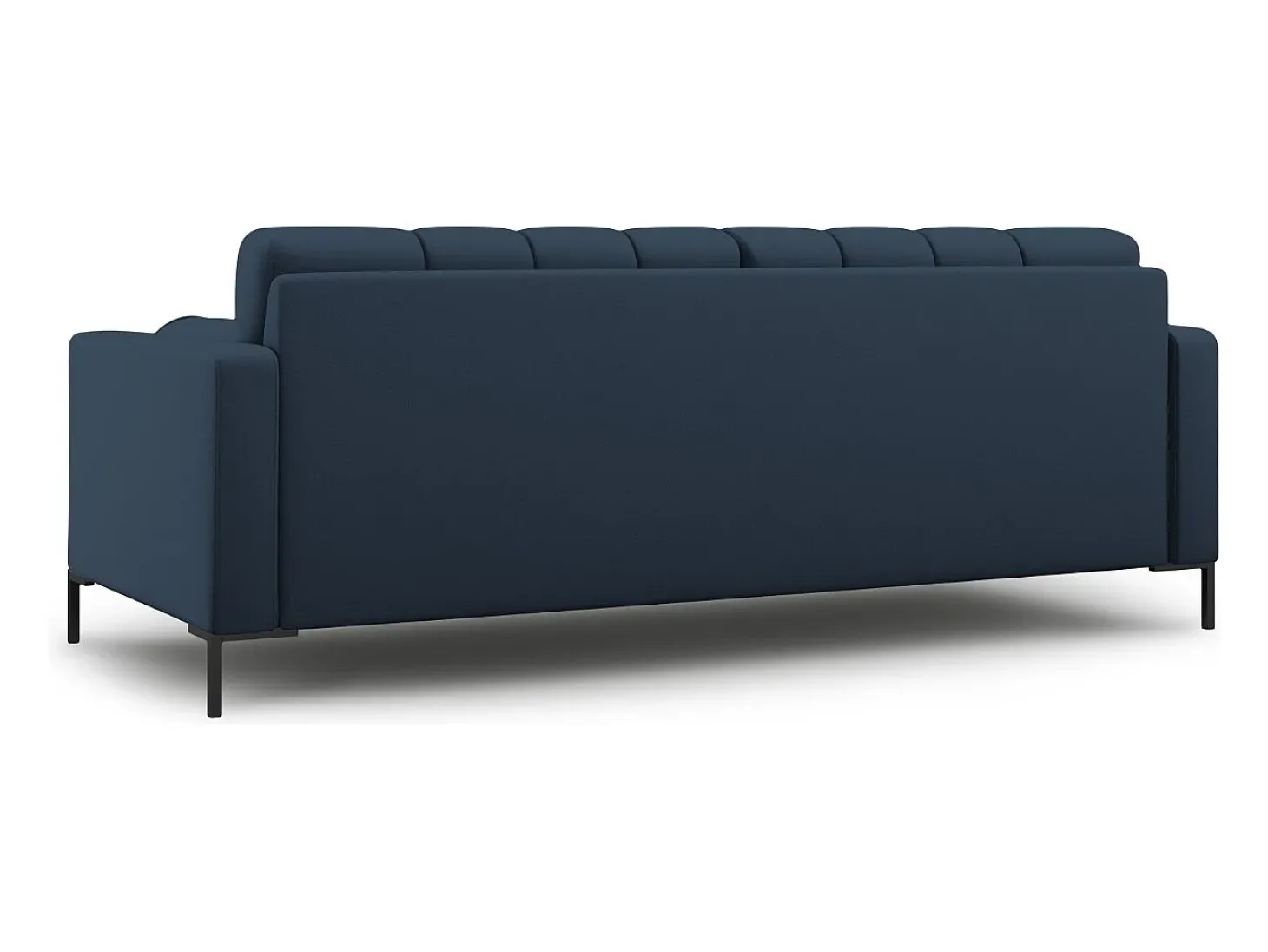 Cosmopolitan Design - Sofá "Bali" 3 lugares em tecido estrutural azul - 177x92x75cm