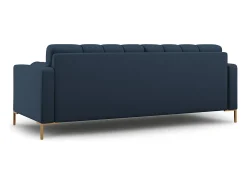 Cosmopolitan Design - Sofá "Bali" 3 lugares em tecido estrutural azul - 177x92x75cm