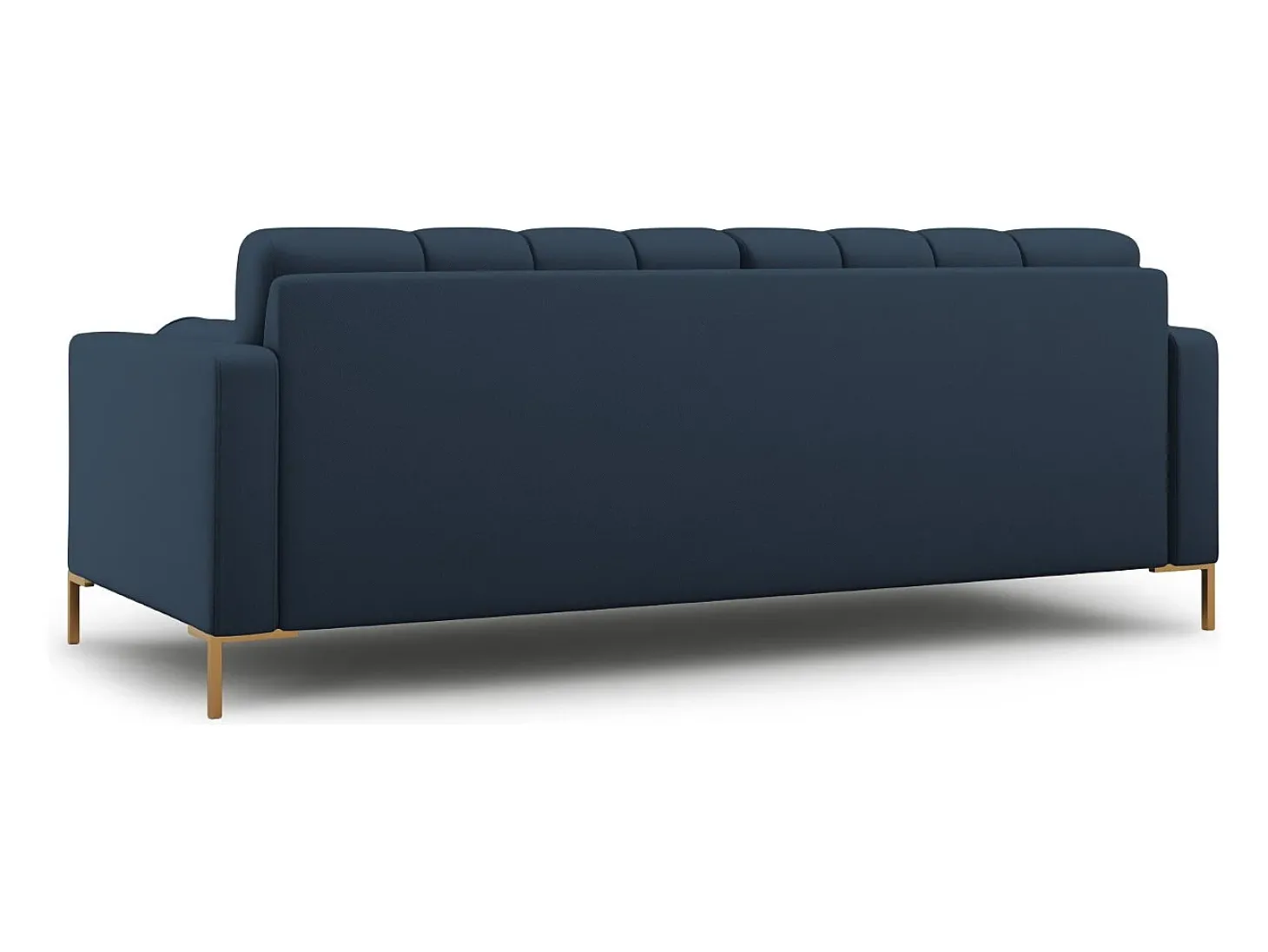 Cosmopolitan Design - Sofá "Bali" 3 lugares em tecido estrutural azul - 177x92x75cm