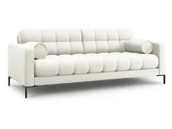 Cosmopolitan Design - Sofá "Bali" 3 lugares em tecido estrutural bege claro - 177x92x75cm