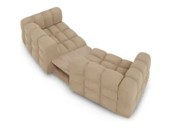 Cosmopolitan Design - Sofá modular "Sky" 2 lugares em veludo areia - 280x148x75cm