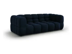 Cosmopolitan Design - Sofá "Sky" 3 lugares em veludo azul real - 214x102x75cm