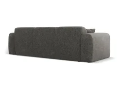 Cosmopolitan Design - Sofá "Nolio" 3 lugares em tecido chenille cinza - 235x95x72cm