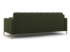 Cosmopolitan Design - Sofá "Bali" 4 lugares em tecido estrutural verde - 217x92x75cm