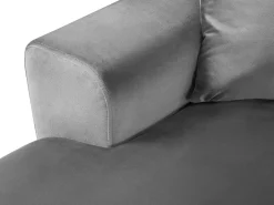 Cosmopolitan Design - Sofá panorâmico convertível em linha reta com caixa de arrumação 