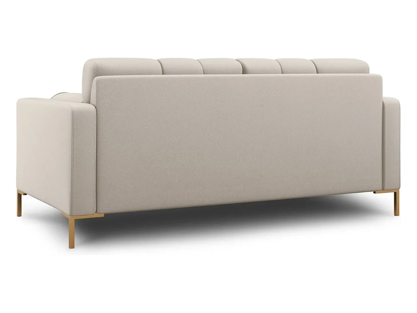 Cosmopolitan Design - Sofá "Bali" 2 lugares em tecido estrutural bege - 152x92x75cm