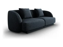 Cosmopolitan Design - Sofá "Tulum" 2 lugares em tecido chenille azul real - 180x90x70cm