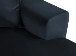 Cosmopolitan Design - Sofá panorâmico convertível esquerdo com caixa de arrumação 