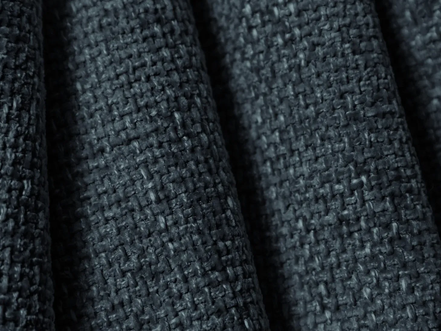 Cosmopolitan Design - Sofá convertível de canto direito com caixa de arrumação "Matera" 4 lugares em tecido chenille azul real - 253x173x86cm