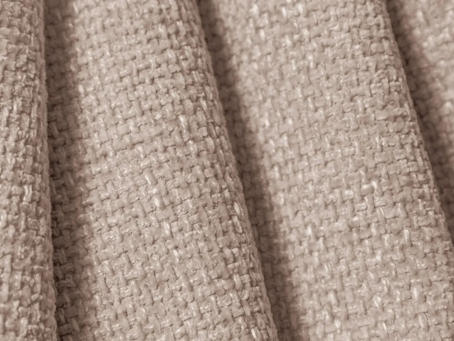 Cosmopolitan Design - Sofá convertível de canto esquerdo com caixa de arrumação "Matera" 4 lugares em tecido chenille bege - 253x173x86cm
