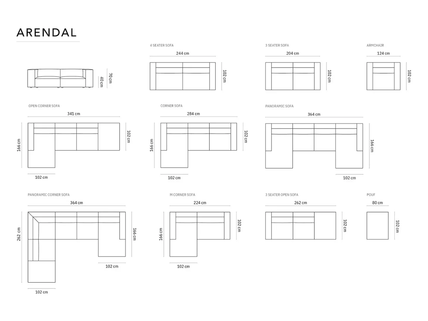 Cosmopolitan Design - Sofá de canto direito panorâmico "Arendal" 7 lugares em veludo azul real - 364x262x70cm