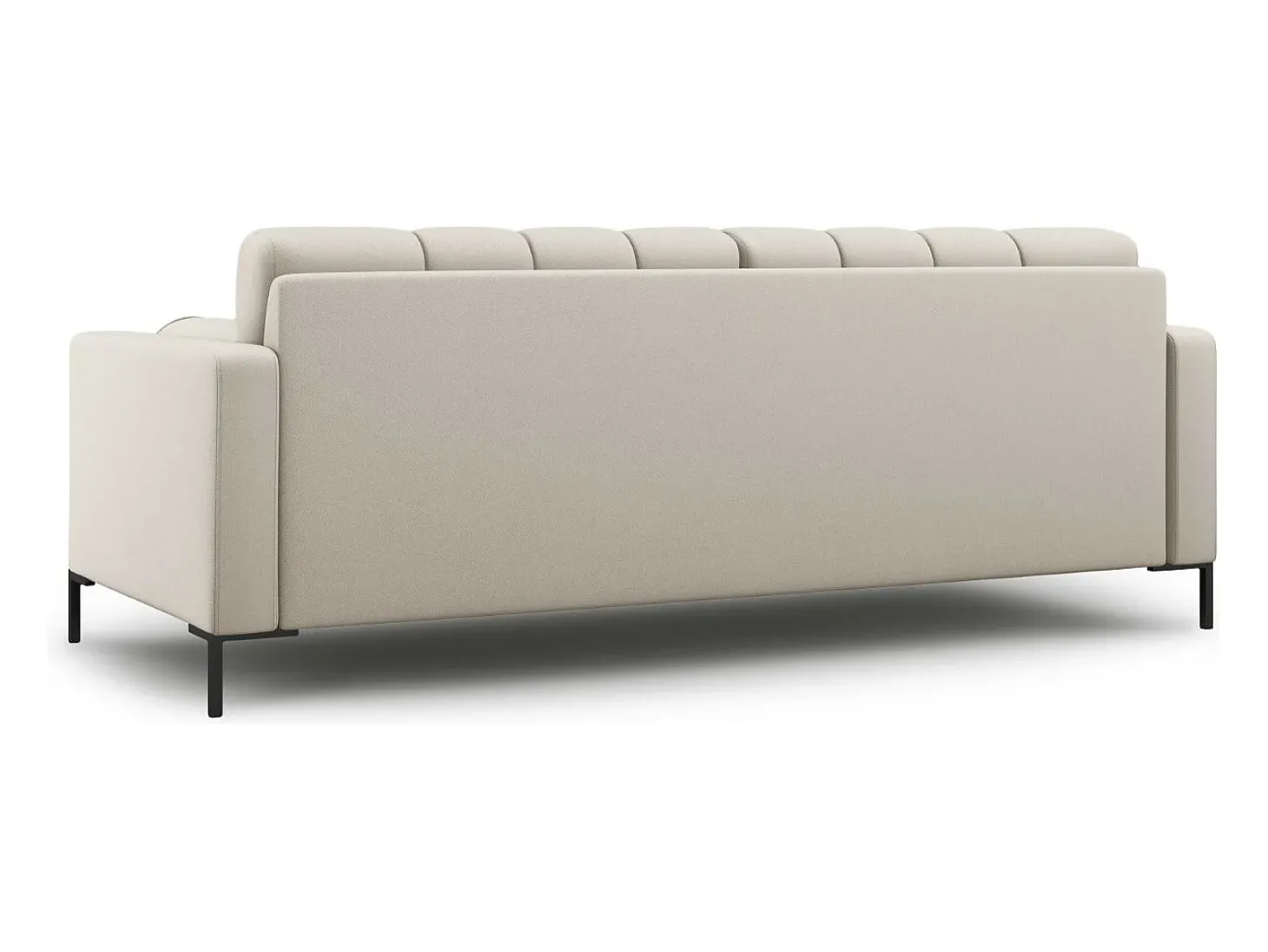 Cosmopolitan Design - Sofá "Bali" 3 lugares em tecido estrutural bege - 177x92x75cm