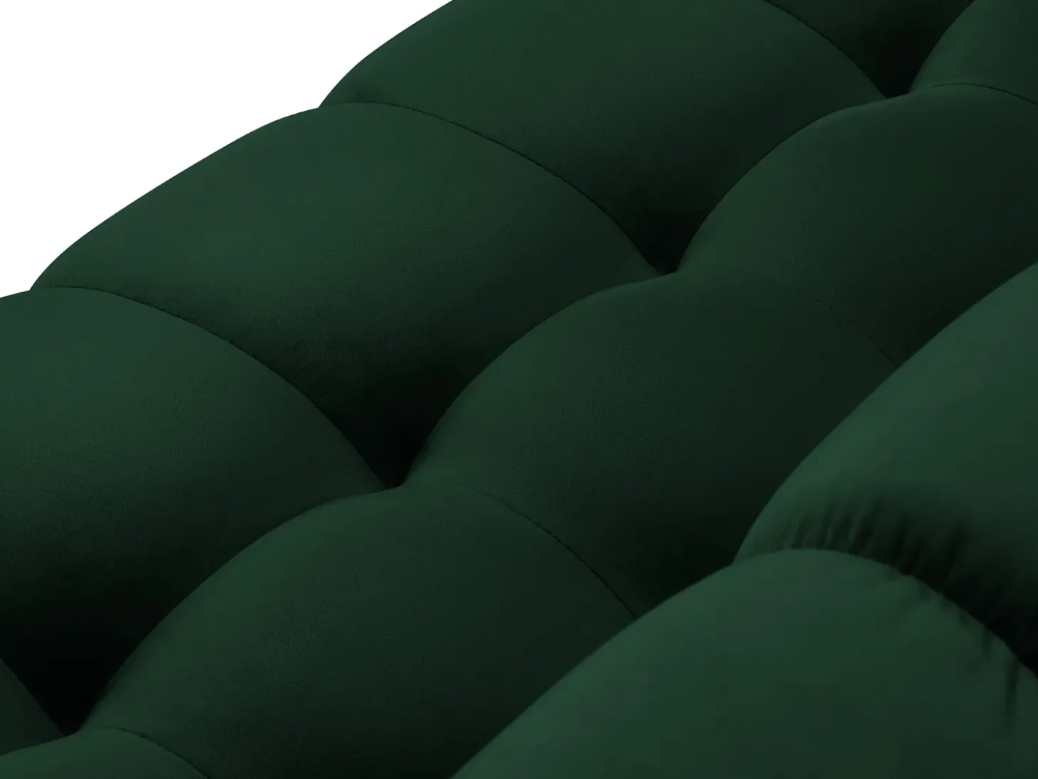 Cosmopolitan Design - Sofá "Bali" 4 lugares em veludo verde garrafa - 217x92x75cm