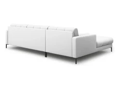 Cosmopolitan Design - Sofá de canto esquerdo "Bali" 5 lugares em tecido estrutural cinza claro - 293x185x75cm