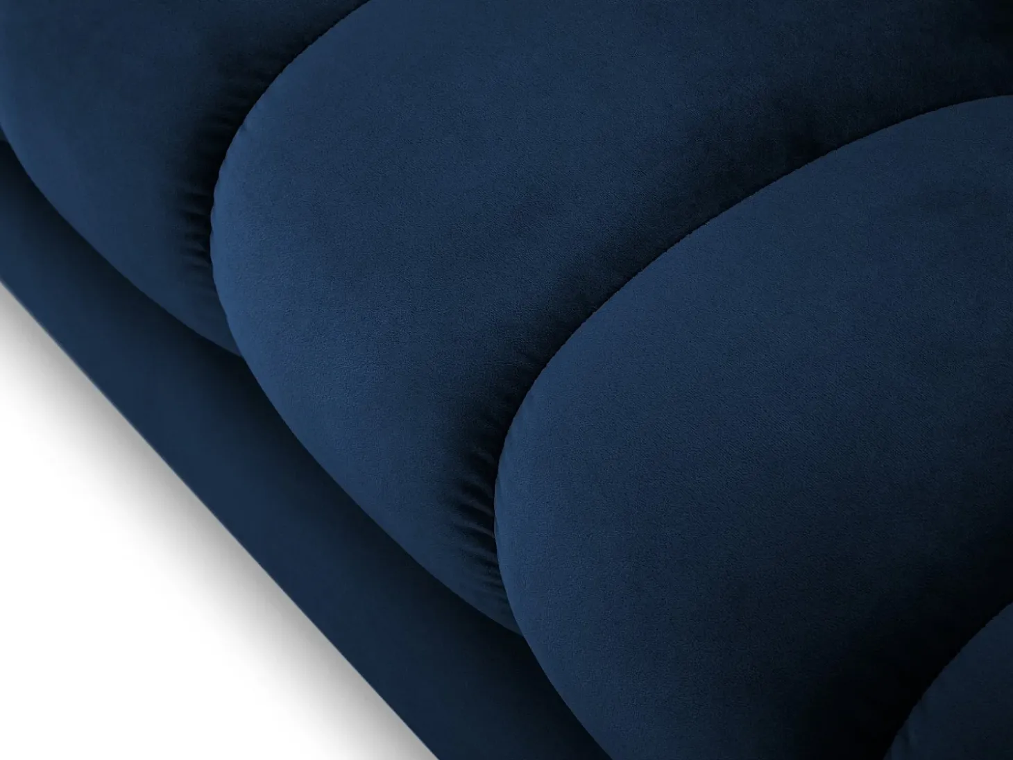 Cosmopolitan Design - Sofá "Bali" 2 lugares em veludo azul real - 152x92x75cm