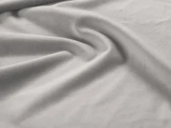 Cosmopolitan Design - Sofá panorâmico "Bali" 9 lugares em veludo prata - 327x256x75cm
