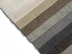 Cosmopolitan Design - Sofá panorâmico "Vienna" 6 lugares em tecido estrutural bege - 350x170x95cm