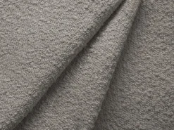Cosmopolitan Design - Sofá convertível de canto direito com caixa de arrumação "Kyoto" 4 lugares em tecido bouclé cinza - 241x145x88cm