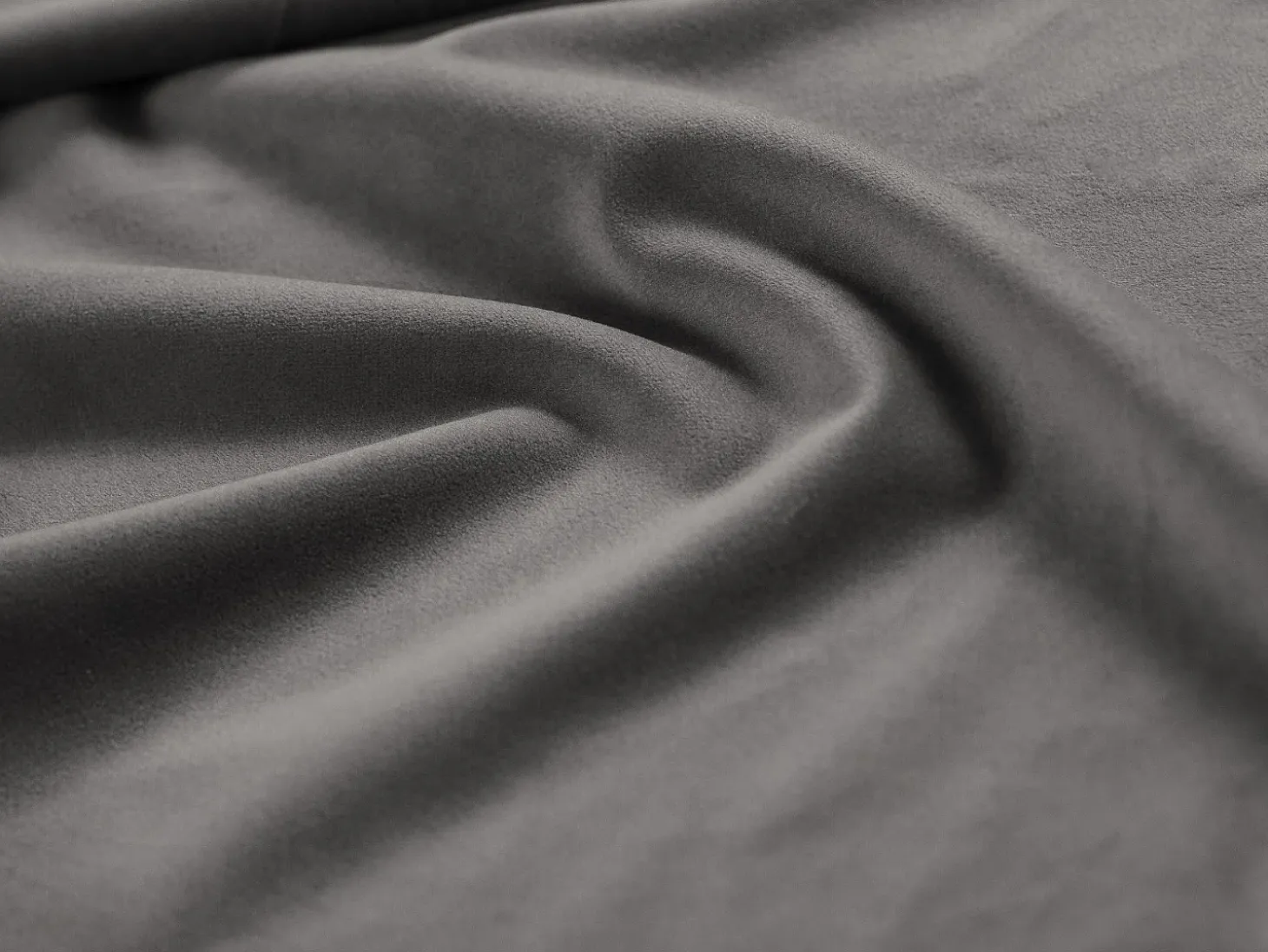 Cosmopolitan Design - Sofá de canto esquerdo "Vienna" 6 lugares em veludo cinza claro - 275x185x95cm