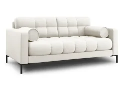 Cosmopolitan Design - Sofá "Bali" 2 lugares em tecido estrutural bege claro - 152x92x75cm