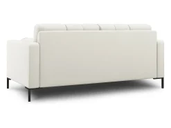 Cosmopolitan Design - Sofá "Bali" 2 lugares em tecido estrutural bege claro - 152x92x75cm