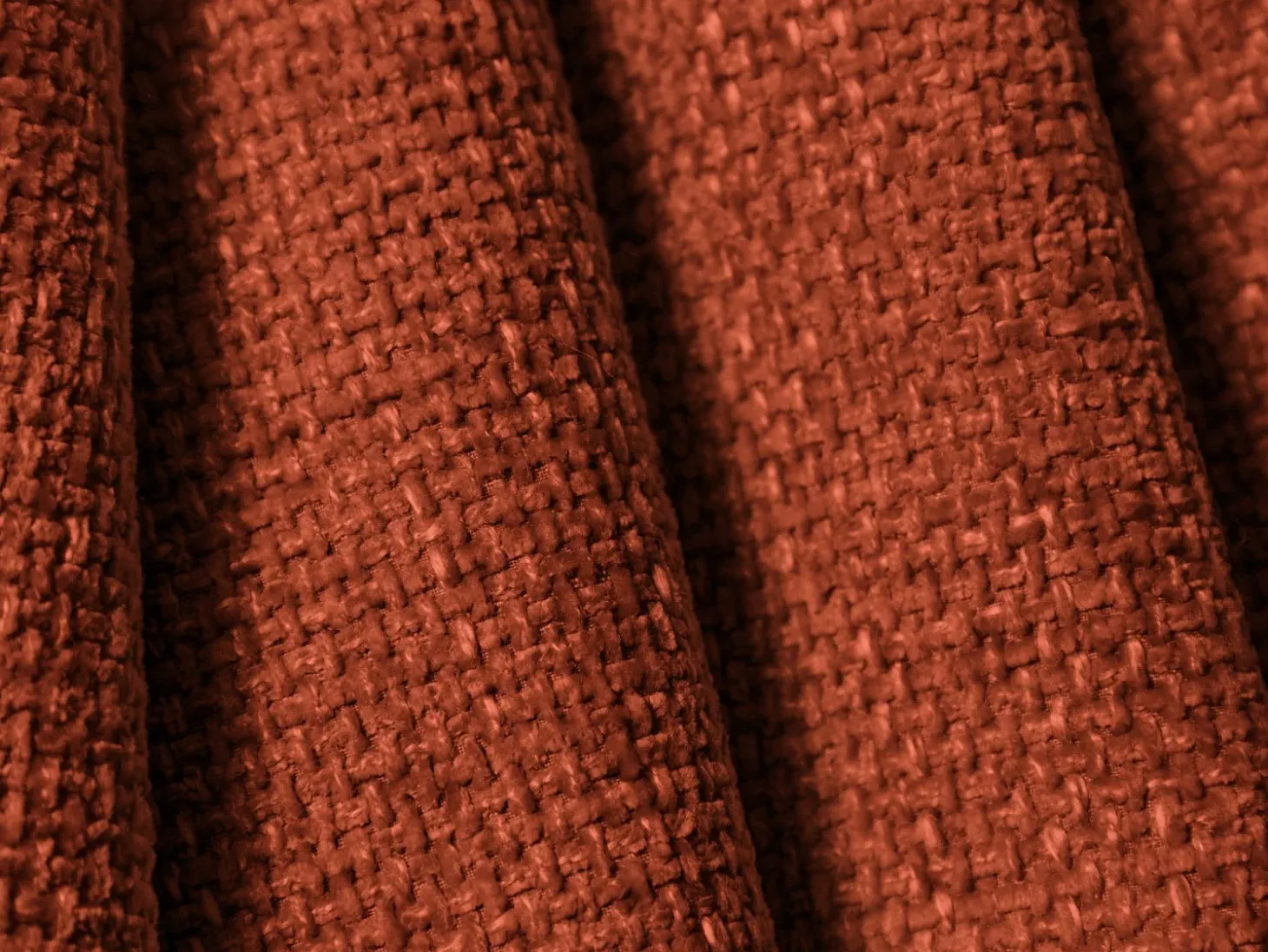 Cosmopolitan Design - Sofá de canto esquerdo "Tulum" 4 lugares em tecido chenille terracota - 255x156x70cm