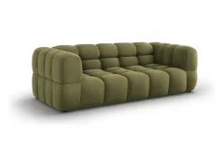 Cosmopolitan Design - Sofá "Sky" 3 lugares em veludo verde claro - 214x102x75cm