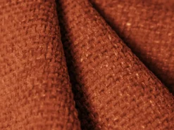 Cosmopolitan Design - Sofá "Arendal" 4 lugares em tecido chenille terracota - 244x102x70cm