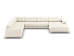 Cosmopolitan Design - Sofá de canto panorâmico à esquerda 