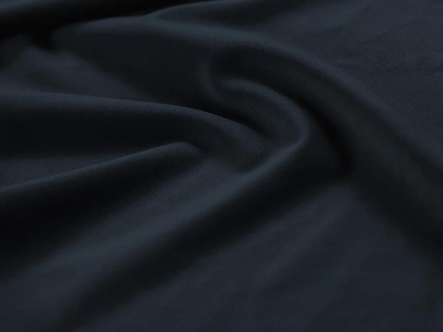 Cosmopolitan Design - Sofá de canto direito "Vienna" 6 lugares em veludo azul escuro - 275x185x95cm