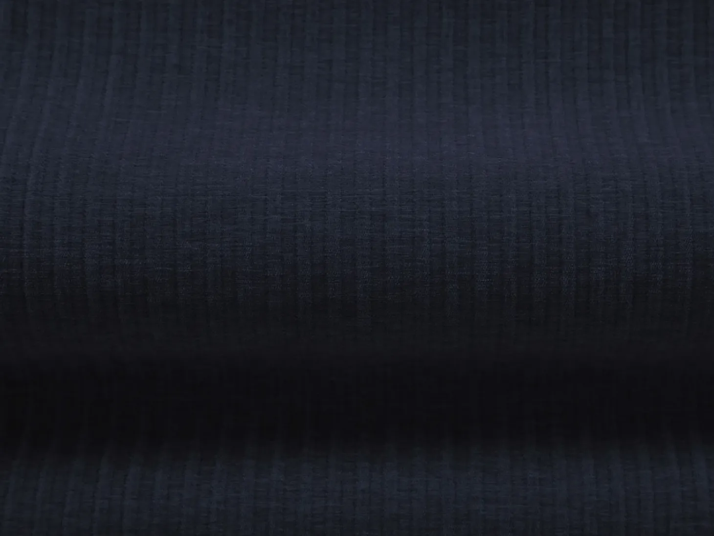 Cosmopolitan Design - Sofá de canto direito panorâmico "Arendal" 7 lugares em tecido chenille com efeito canelado azul real - 364x262x70cm