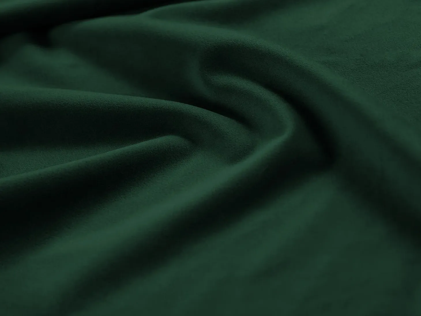 Cosmopolitan Design - Sofá de canto direito panorâmico "Vienna" 7 lugares em veludo verde garrafa - 330x235x95cm