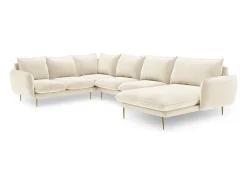 Cosmopolitan Design - Sofá de canto panorâmico à esquerda