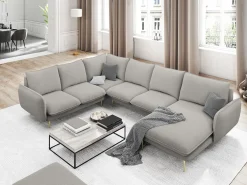 Cosmopolitan Design - Sofá de canto panorâmico à esquerda 