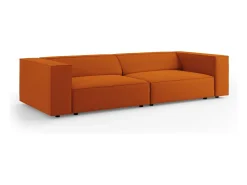 Cosmopolitan Design - Sofá "Arendal" 4 lugares em veludo terracota - 244x102x70cm