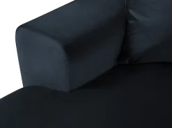 Cosmopolitan Design - Sofá panorâmico convertível em linha reta com caixa de arrumação 