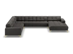 Cosmopolitan Design - Sofá de canto panorâmico à esquerda 