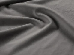 Cosmopolitan Design - Sofá panorâmico "Vienna" 6 lugares em veludo cinza claro - 350x170x95cm