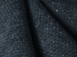 Cosmopolitan Design - Sofá "Arendal" 3 lugares em tecido chenille azul real - 204x102x70cm