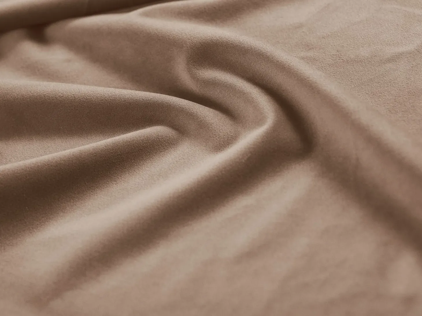 Cosmopolitan Design - Sofá "Bali" 4 lugares em veludo bege - 217x92x75cm