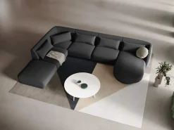 Cosmopolitan Design - Sofá de canto panorâmico à esquerda