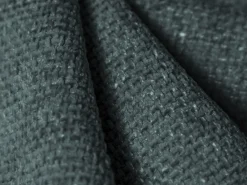 Cosmopolitan Design - Sofá de canto esquerdo "Nolio" 4 lugares em tecido chenille petróleo - 260x170x72cm