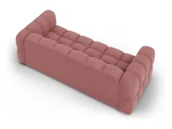 Cosmopolitan Design - Sofá modular "Sky" 4 lugares em veludo salmão - 244x102x75cm