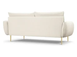 Cosmopolitan Design - Sofá "Vienna" 4 lugares em tecido bouclé bege - 230x92x95cm