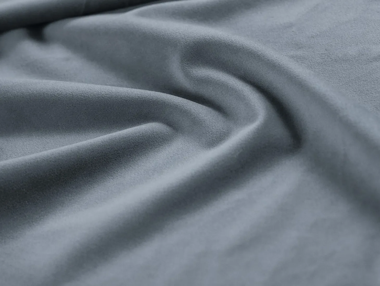 Cosmopolitan Design - Sofá de canto panorâmico à esquerda "Vienna" 7 lugares em veludo azul claro - 330x235x95cm
