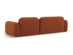 Cosmopolitan Design - Sofá modular de canto direito "Sydney" 4 lugares em veludo terracota - 275x165x70cm
