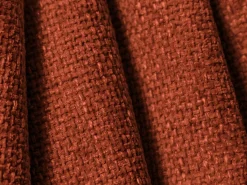 Cosmopolitan Design - Sofá-cama com compartimento de arrumação "Matera" 3 lugares em tecido chenille terracota - 240x108x86cm