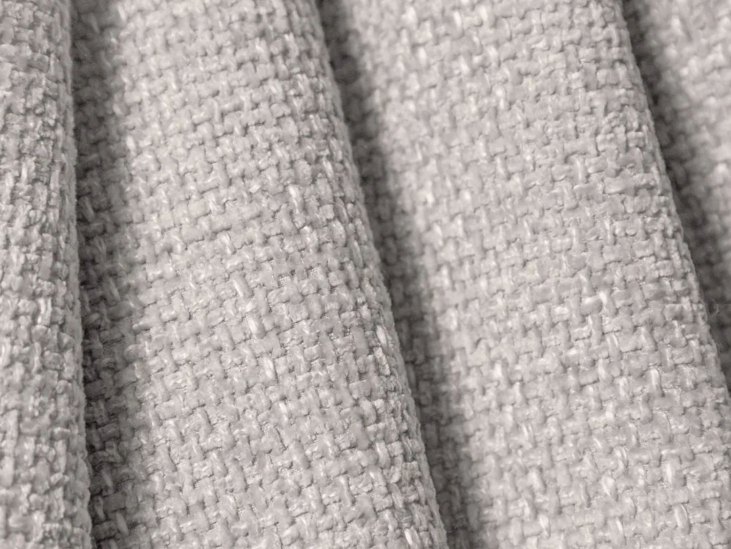 Cosmopolitan Design - Sofá-cama com compartimento de arrumação "Matera" 3 lugares em tecido chenille cinza claro - 240x108x86cm