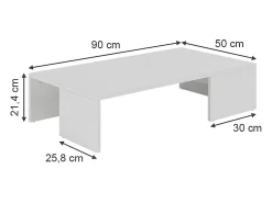 Couchtisch branco 90x50x21.4 hardi