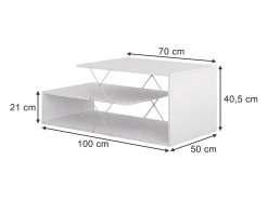 Couchtisch branco 100x50x40.5 nario